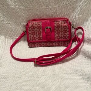 BUENO pink crossbody wallet